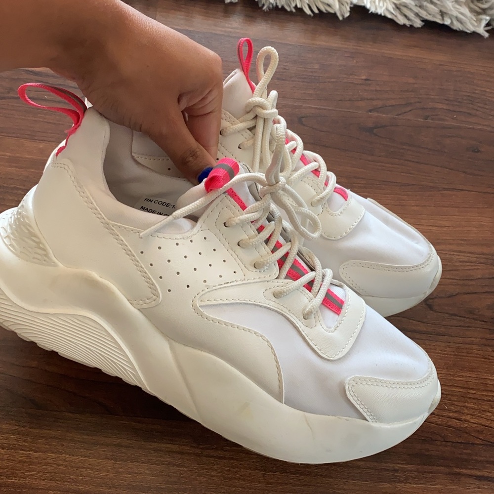 White sneakers